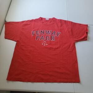 Boston Red Sox Shirt 2007 Mens XL Red MLB Baseball Majestic Fenway Park Tee